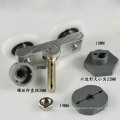 De alta calidad de 25 mm de diámetro de doble rodillo puerta de ducha rodillo corredor de rueda accesorios de baño / cuarto de baño polea